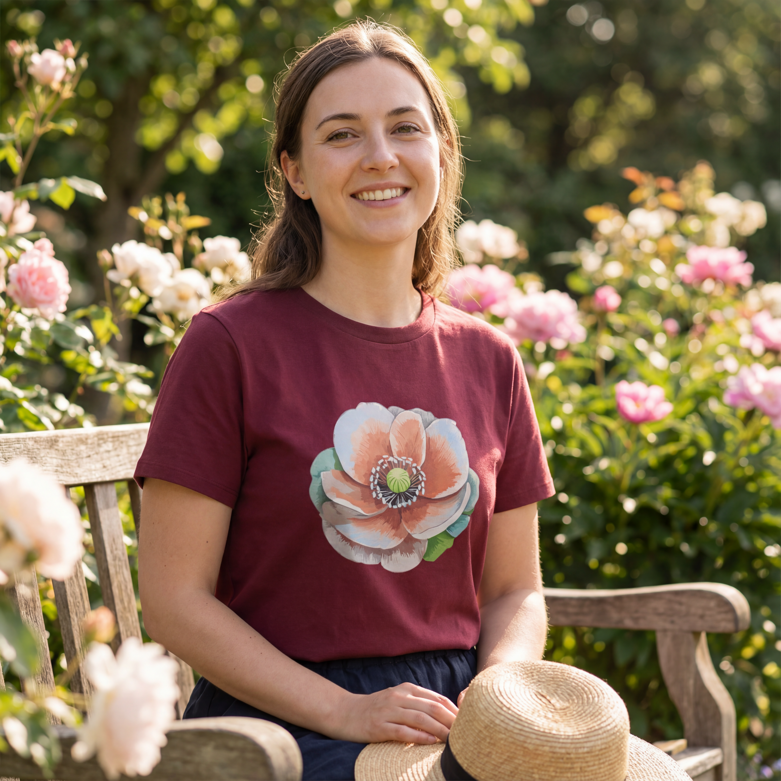 Blume Damen organic Shirt