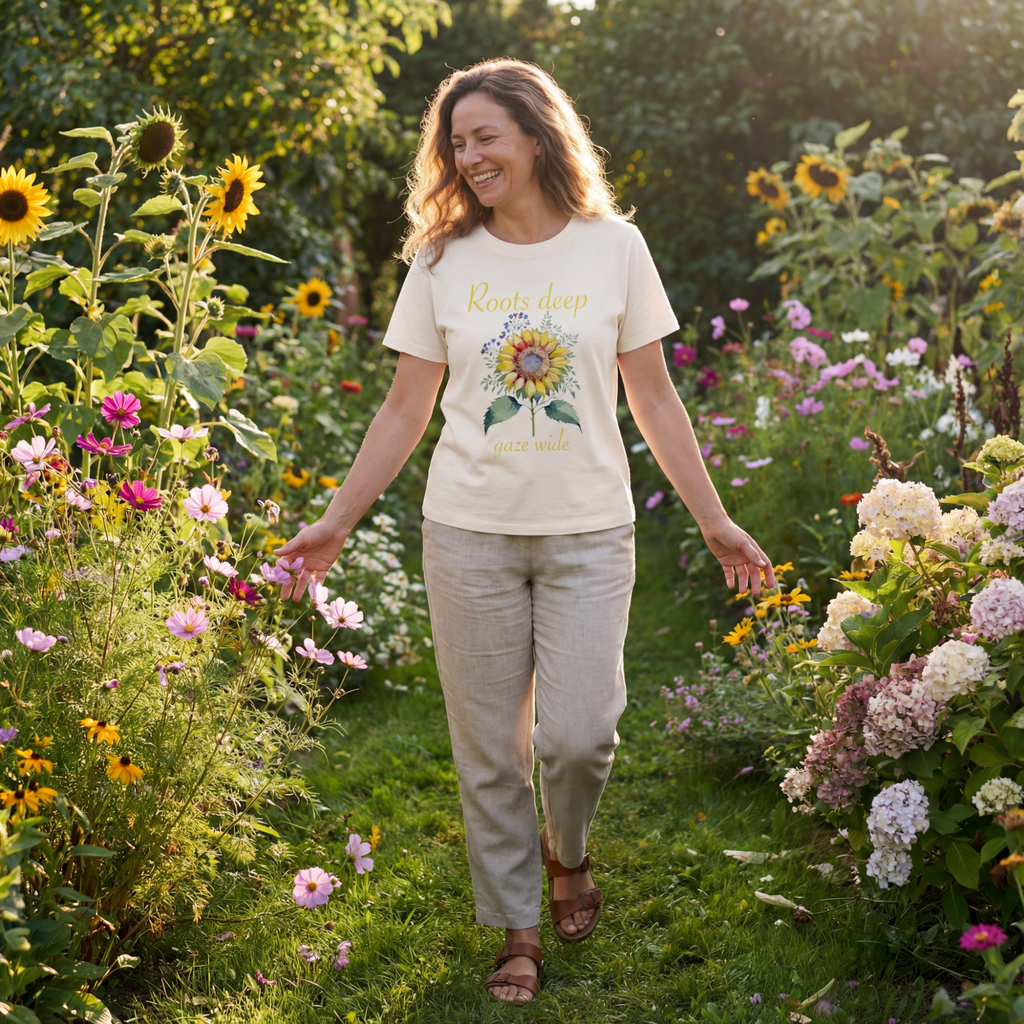 Roots deep gaze wide Damen organic Shirt